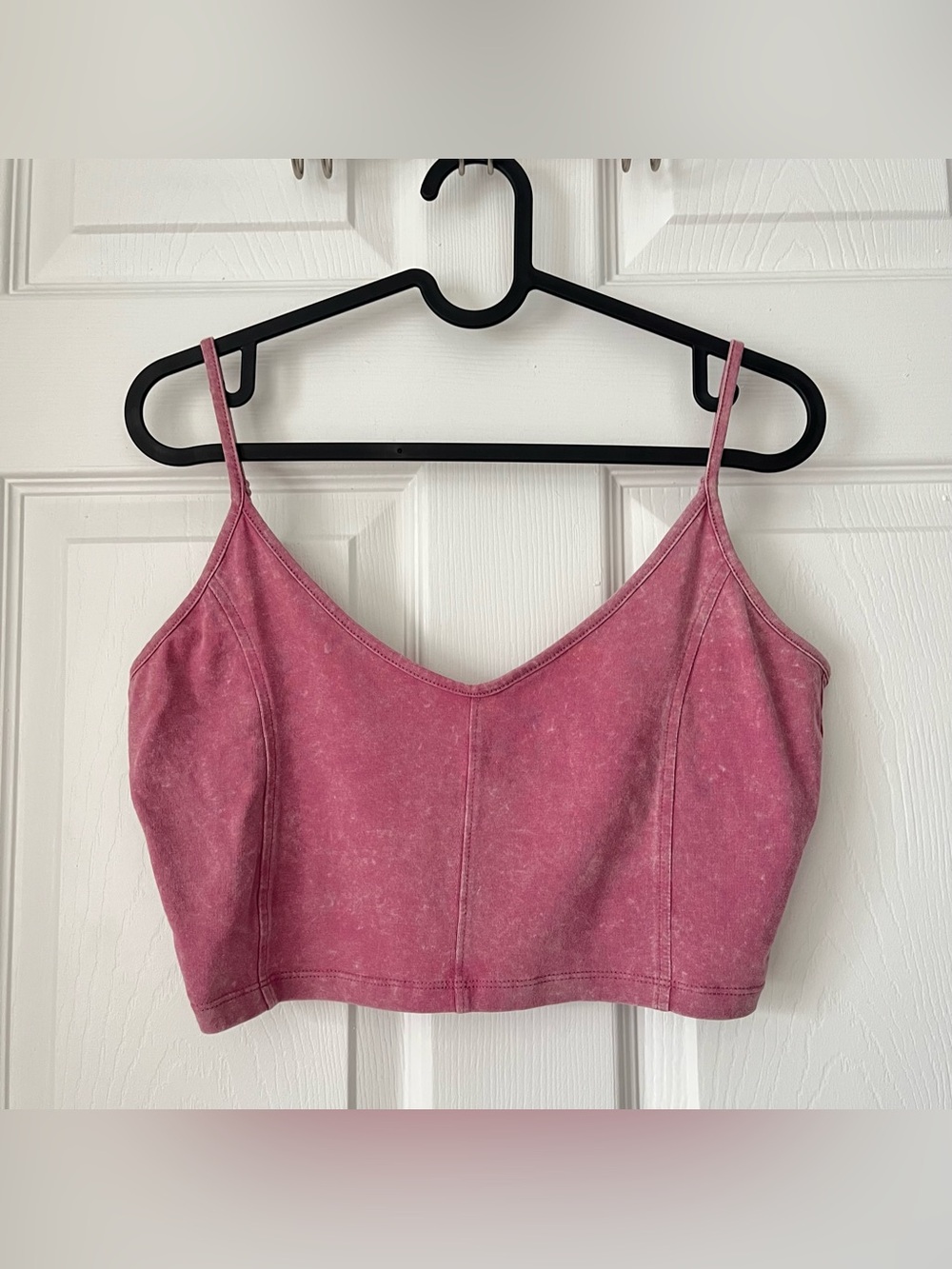 NWOT Women's American Eagle AE Cropped Corset Cami size Large in Berry
